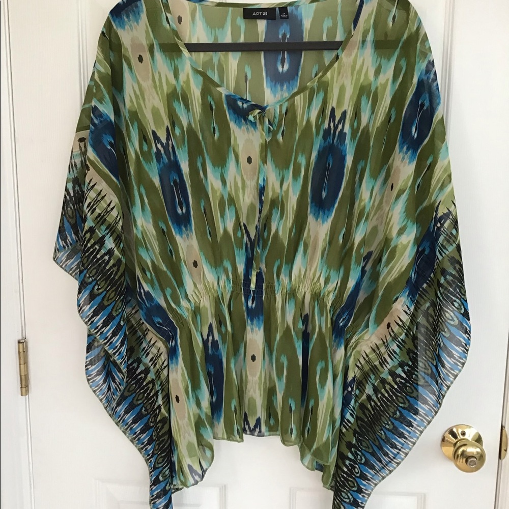 APT. 9 semi-sheer blouse. Medium